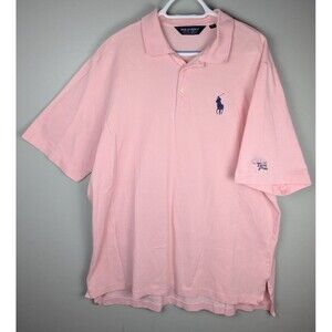 Polo Golf Ralph Lauren Big Pony Shirt XL Torrey Pines Embroider Pink Pima Cotton